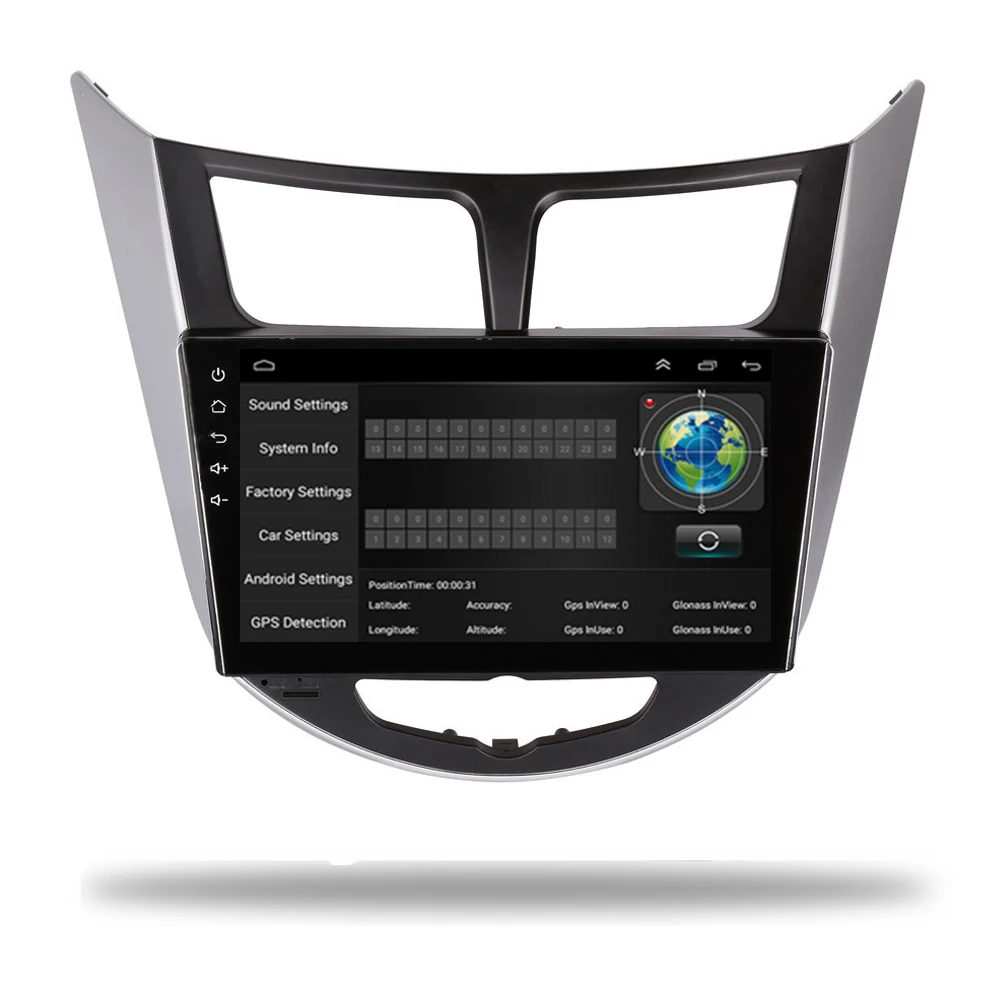 Android 8,1 автомобильный проигрыватель с радио и GPS Navi для Hyundai Verna Solaris I25 стерео радио мультимедийное головное устройство Wifi Bluetooth
