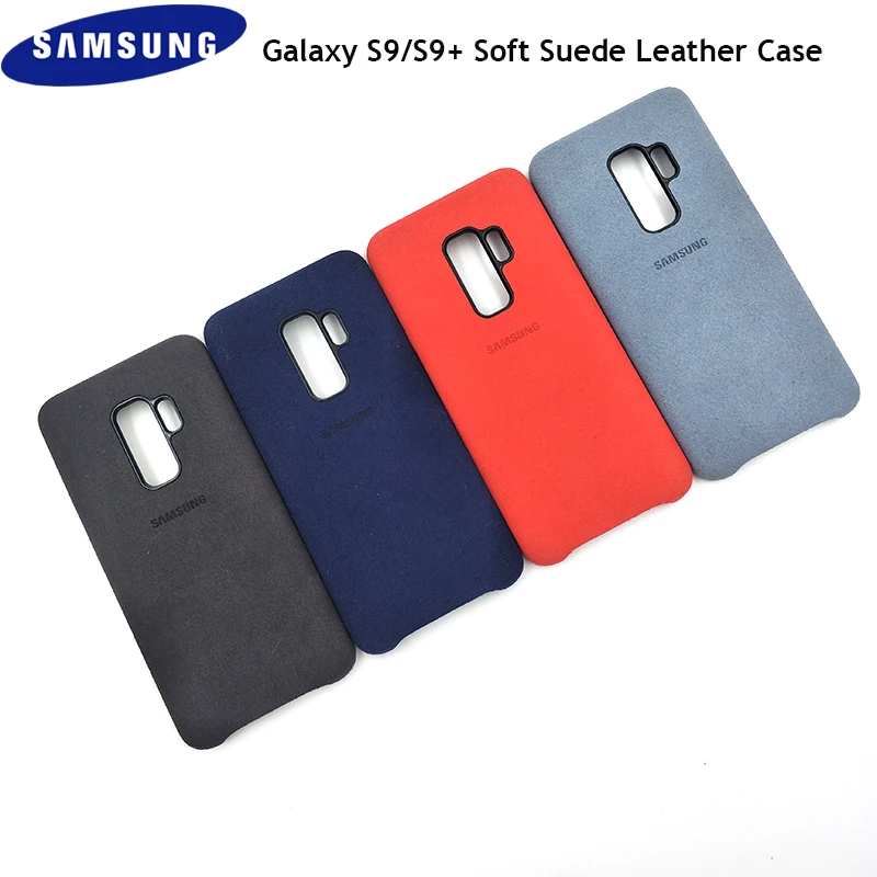 

Original Samsung Galaxy S9/S9 Plus Suede Leather Case Anti-Fingerprint Soft Finish Back Protective Phone Cover For S9 S9+ Funda