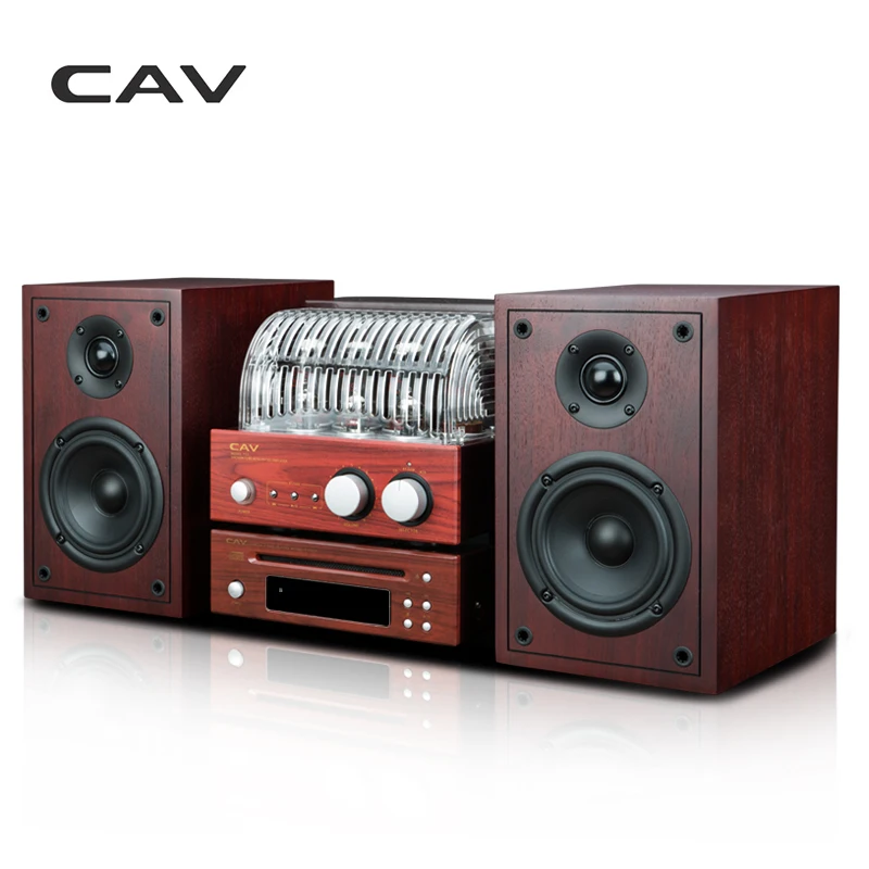 CAV T-33 Hi-Fi ламповый усилитель комбинированный высококачественный усилитель беспроводной Bluetooth Hi-Fi CD-плеер Burlywood аудио плеер система