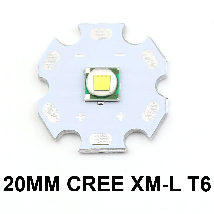 20 мм 10W CREE XM-L T6 СВЕТОДИОДНЫЙ Излучатель Чип-диод+ 22 мм 5,6 V-9 V 2A 5 режимов драйвер платы для XM-L L2 T6 U2 светодиодный фонарик