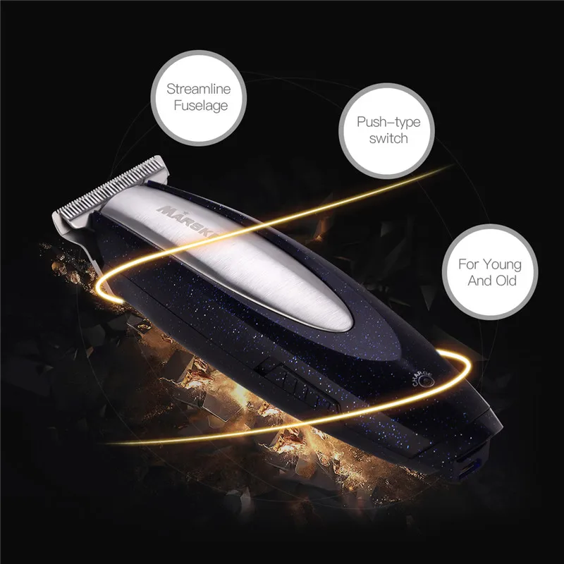 

USB Rechargeable Hair Trimmer Hair Cutting Machine Razor For Men Beard Trimer Shaver Haircut Clipper Shaving with 3 Limit Combs