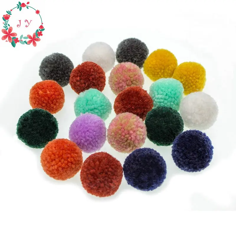 

set of 100pcs 1.18" (30mm) Thick Yarn Pompom Ball DIY Crafts Pom Poms Balls Wedding/Christmas Home Garland crochet cotton decor