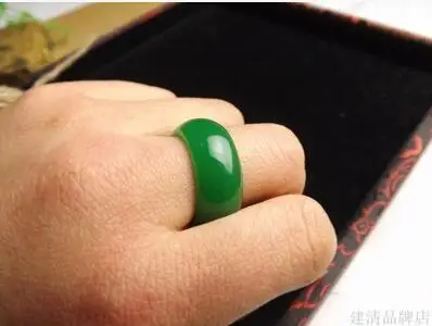 Кольцо green horse to jadeite широкое зеленое Малайское мужские и женские модели&gt
