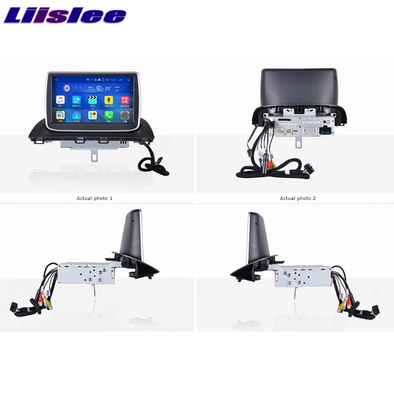 LiisLee Car Multimedia Player GPS Radio Navigation For Mazda CX-4 CX4 CX 4 2016~2017 Original Factory Style Audio NAVI 2