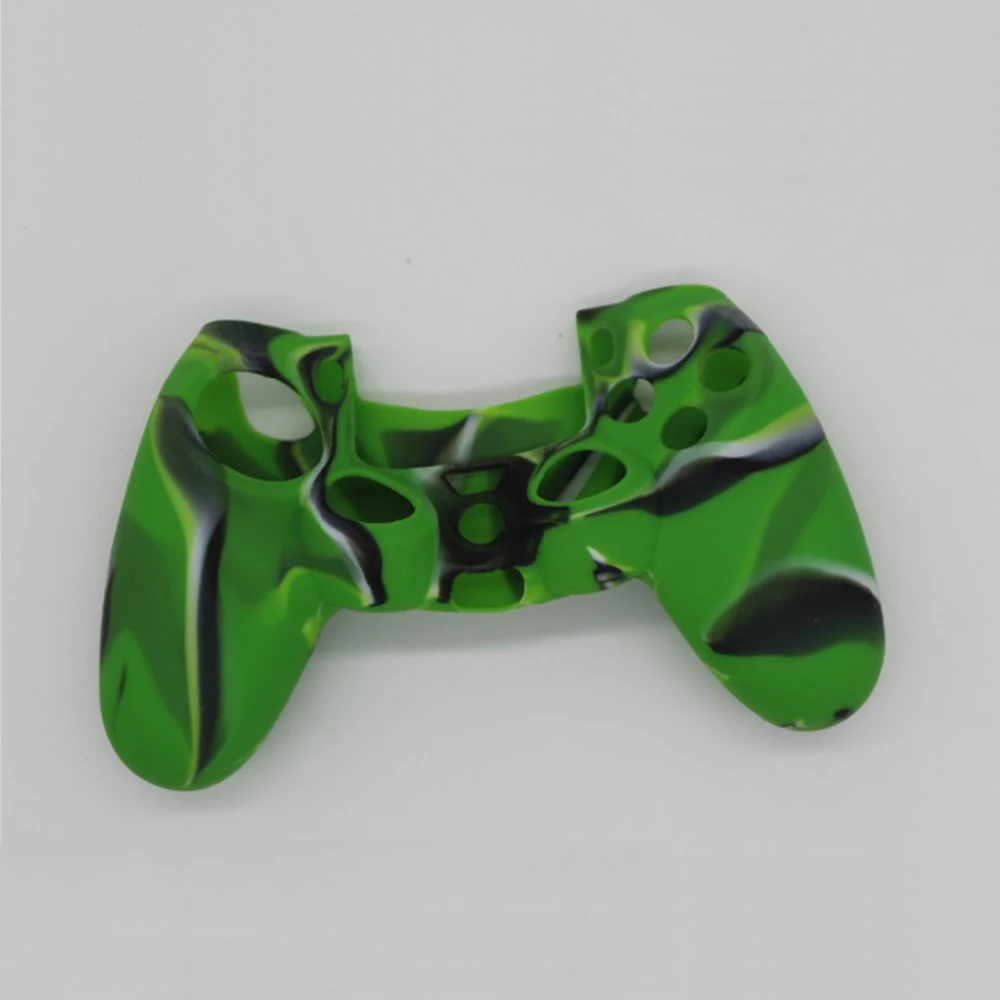 

Case Silicone for Sony for Playstation 4 PS4 SLIM PRO Gamepad Protectice Cover Controller Protector Printing Grips Cap Red Green