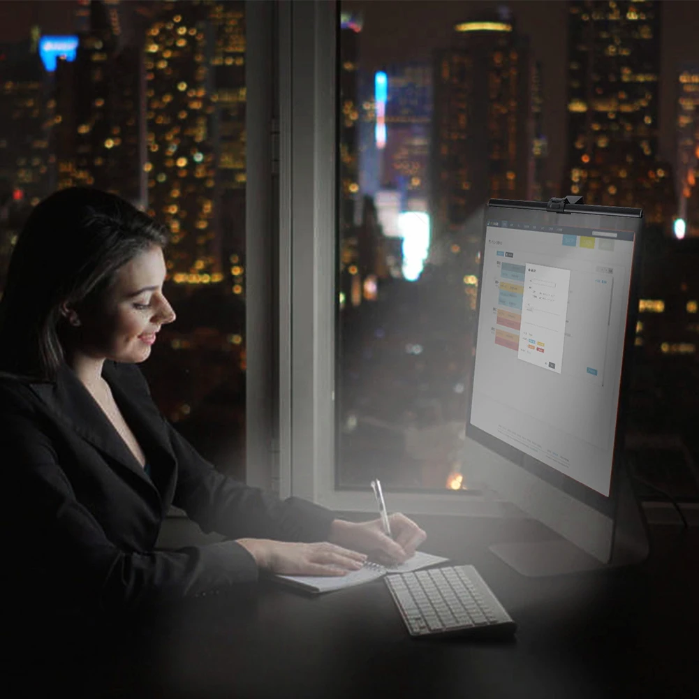  5V USB LED Dimmable Table Lamp Monitor Laptop Screen Soft Lights Light Bar Eye Protection Reading D