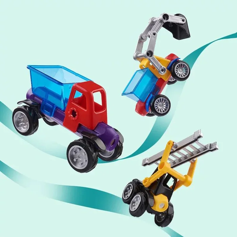 Mylitdear Мини Магнитный конструктор Набор для строительства модель и строительная игрушка пластиковые магнитные блоки Развивающие игрушки для детей подарок
