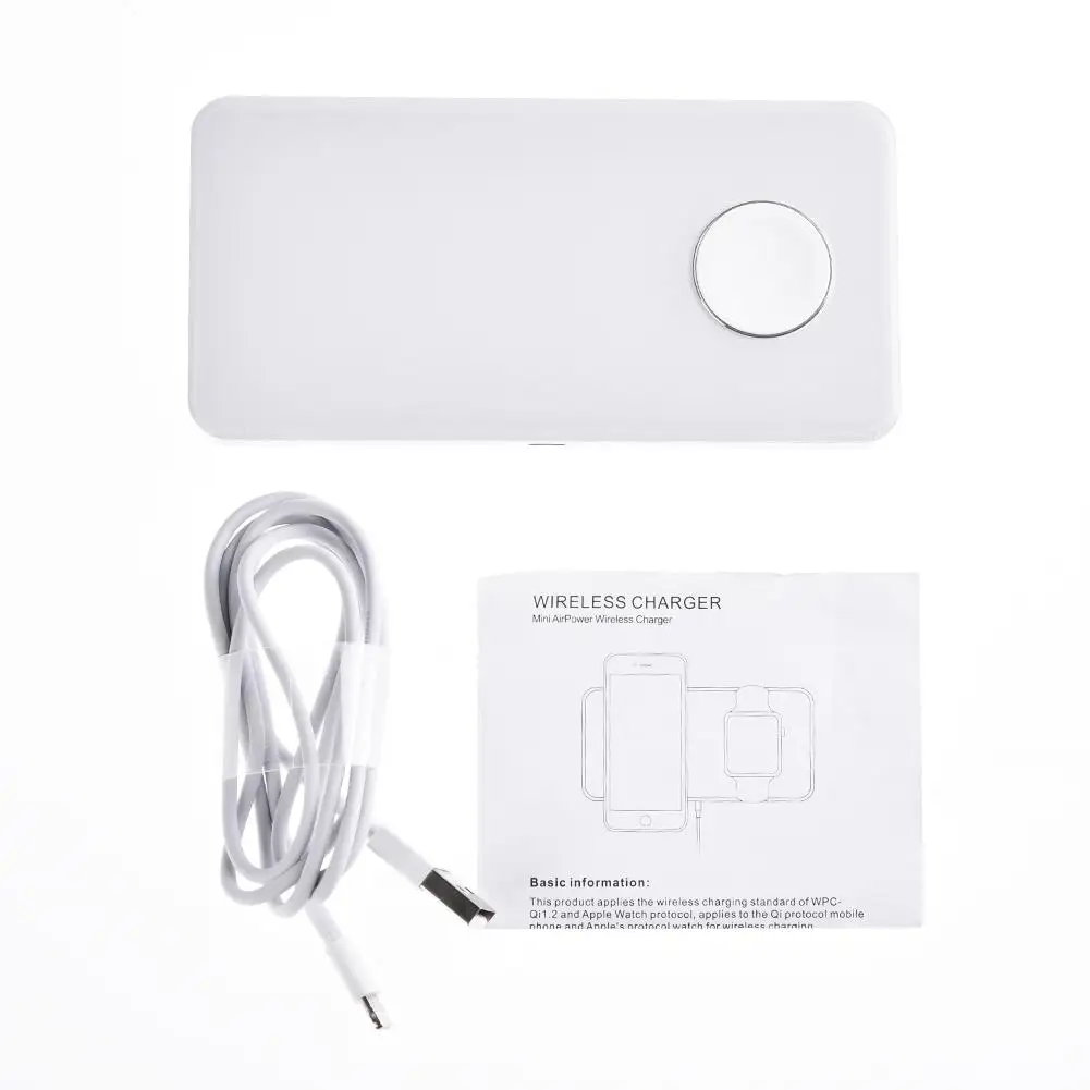 Goede 2 in 1 QI Draadloze Oplader Voor iPhone X 8 8 Plus Voor Samsung Galaxy S9 S8 Mobiele Telefoon Draadloze Opladen Voor iWatch Smart horloge