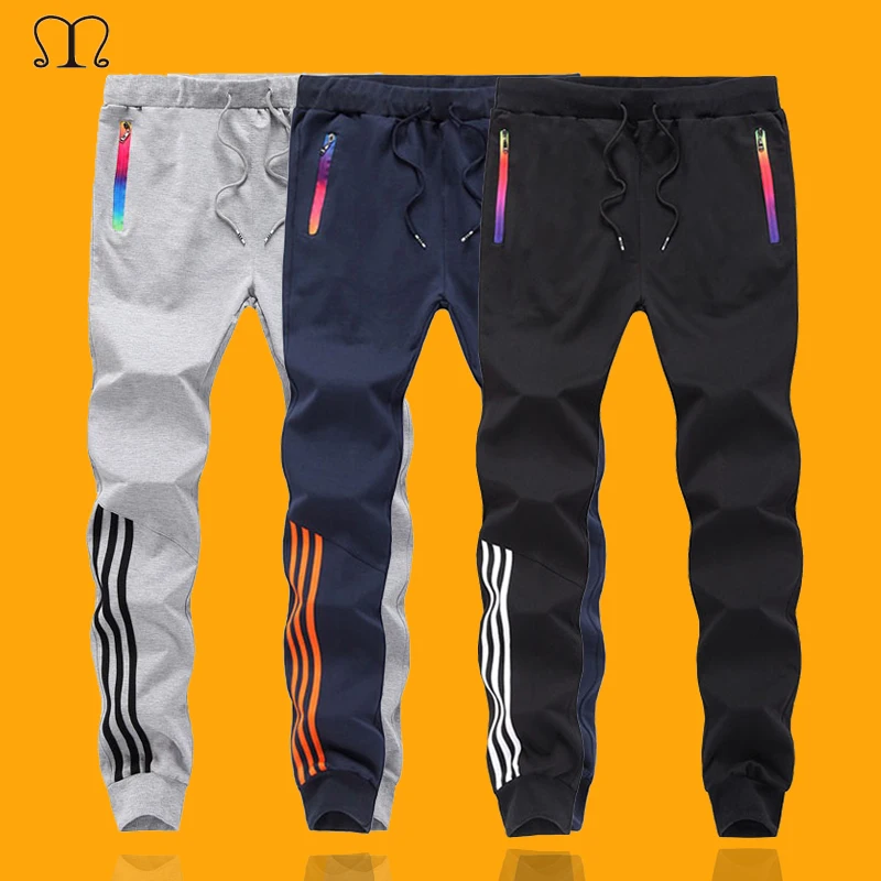 Men Pants Hip Hop Harem Joggers Pants 2019 Casual Trousers Mens Fitness Sweatpants Striped Pants Gyms Clothing Plus Size 5XL