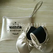 Горячий продавать, сложить балетная обувь печатных складной квартиры свадебный подарок для гостей