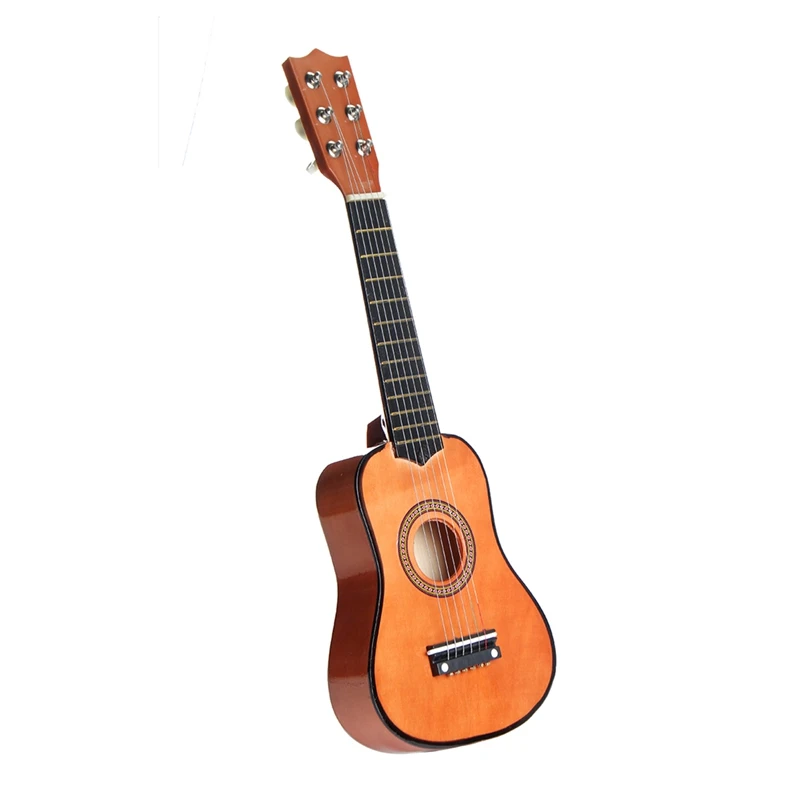 

21 Inch 6 String Beginners Practice Acoustic Guitar with Pick For Kids Children Stringed Musical Instruments Gift