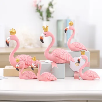 

Birthday Gift King&Queen Bird Statue Home Decorations Accessories Craft Living Room Bedroom Wine Cabinet Decor Animal Sculpture