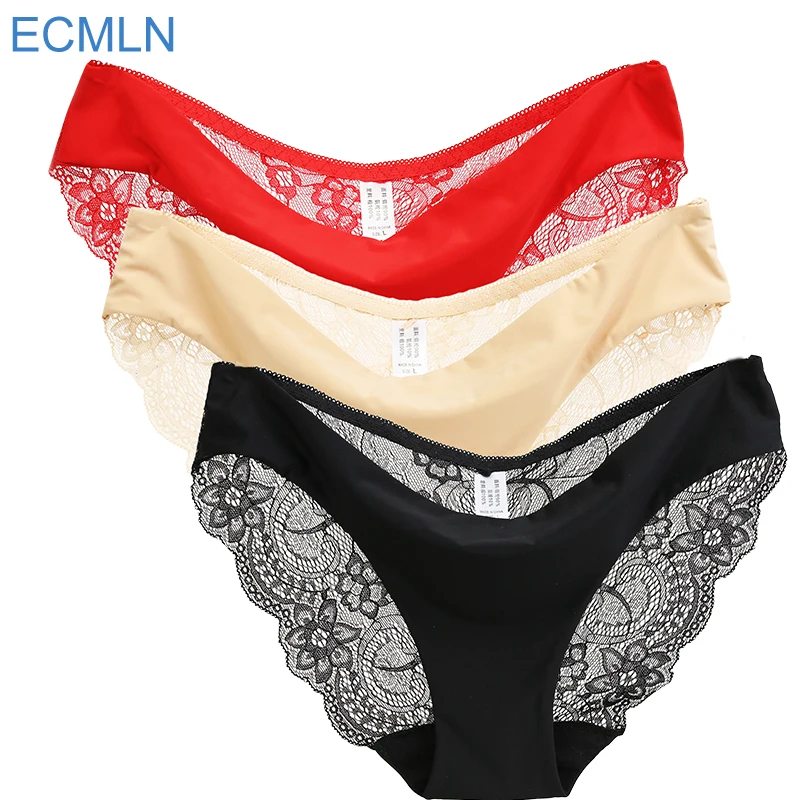 Culotte sans couture en dentelle pour fe ...