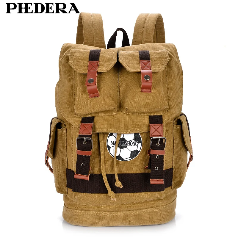 PHEDERA Nieuwe Collectie Grote Mannen Casual Rugzakken Tas Grote Canvas Rugzak Mannelijke Schoudertassen PHEDERA Nieuwe Collectie Grote Mannen Casual Rugzakken Tas Grote Canvas Rugzak Mannelijke Schoudertassen