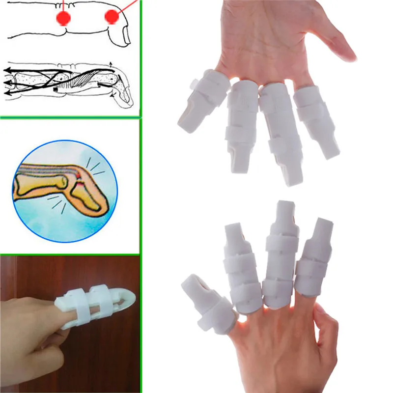 

Hot Plastic Hand Finger Splints Support Brace Mallet Splint for Broken Finger Joint Fracture Pain Protection Adjustable Hook