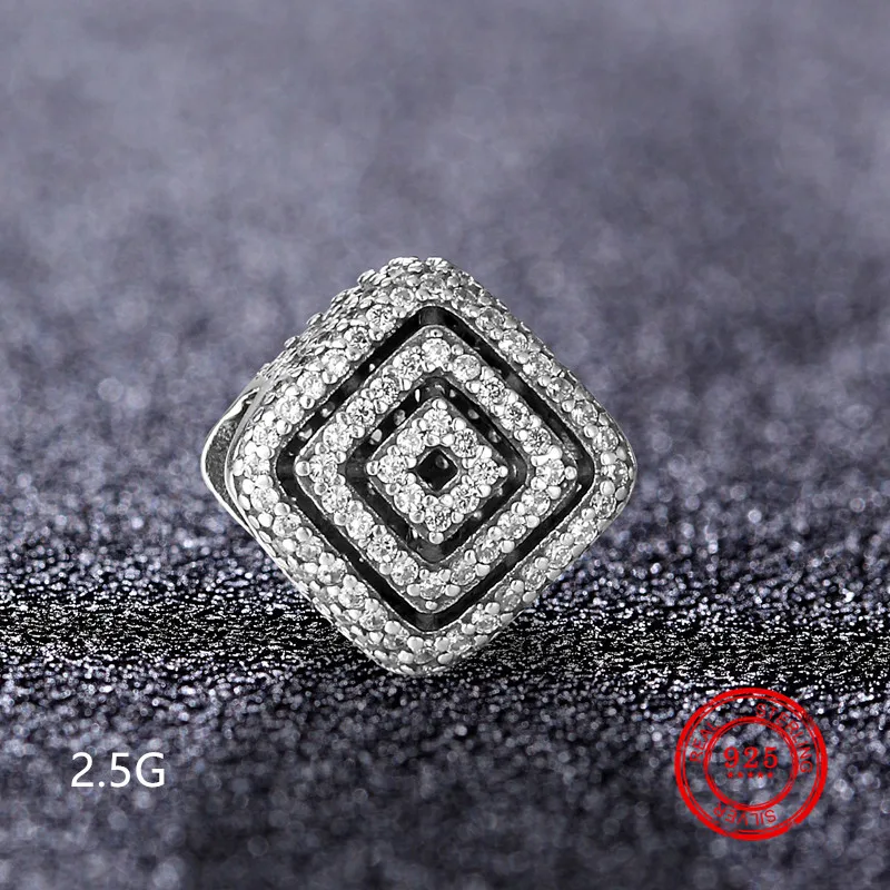 

925 sterling silver bead pendant for Pandora original charm bracelet jewelry Valentine' s Day gift accessories wholesale