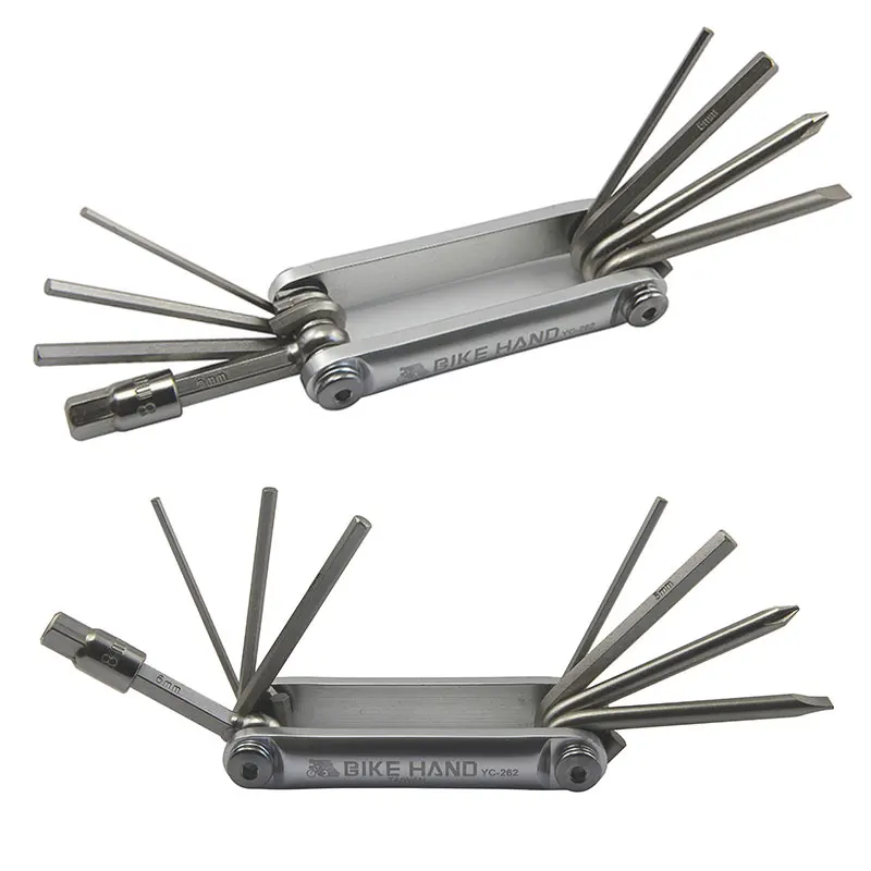 

BikeHand 9 In 1 Bicycle Tool Kit Bike Portable MTB Hex Keys Set Hex Hexagonal Wrench Screwdriver Repair Service Tools YC-262