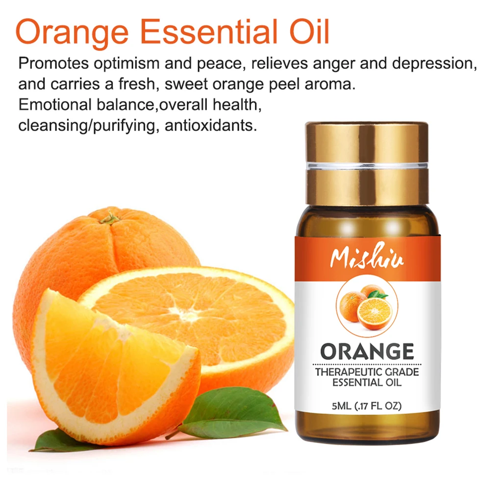 5ml Pure Natural Plant Massage Essential Oils Aromatherapy Lavender Lemon Peppermint Jasmine Rosemary Tea Tree Fennel Orange