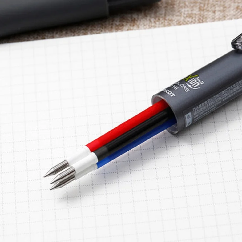 PILOT стираемая ручка LKFB-60UF 3 цвета многофункциональный пресс тип фрикционный ручка 0,38 мм 5 шт./партия