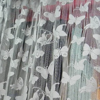 

2018 Creative Butterfly Pattern Tassel String Door Curtain Window Room Curtain Divider Scarf