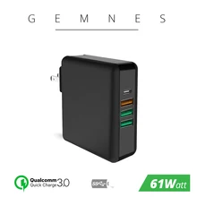 61W USB C Type C PD QC 3.0 4 Port Fast Charger Power Adapter for Macbook Pro Air HP Lenovo Asus Xiaomi Huawei Laptop 61W USB C Type C PD QC 3.0 4 Port Fast Charger Power Adapter for Macbook Pro Air HP Lenovo Asus Xiaomi Huawei Laptop