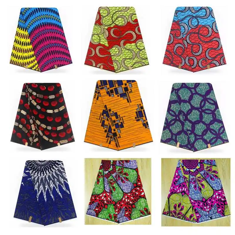 Новейшие восковые ткани Анкара в африканском стиле из хлопка для женщин, модный дизайн 6 ярдов/партия для шитья