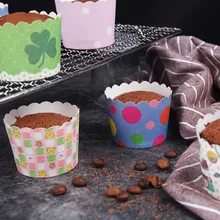 50 шт. Красочные бумага торт коробка чашки лоток лайнер выпечки кекс кухня инструменты для печки Muffin случае формы для выпечки украшения торта инст