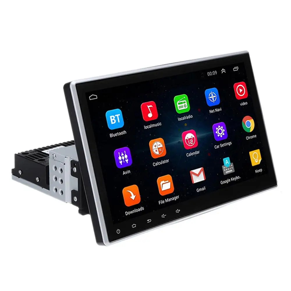 

8-Core 1 DIN 16GB Bluetooth WiFi 10.1inch Screen Rotated Car Audio GPS Navigato