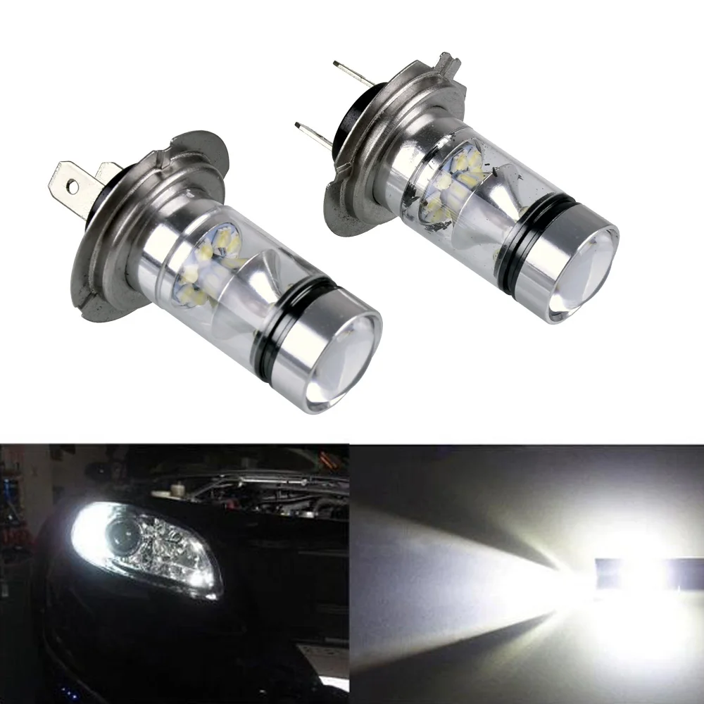 2 шт. автомобисветодиодный светодиодные лампы H4 H7 H8 H11 100 Вт 6000 К|Передние LED-фары