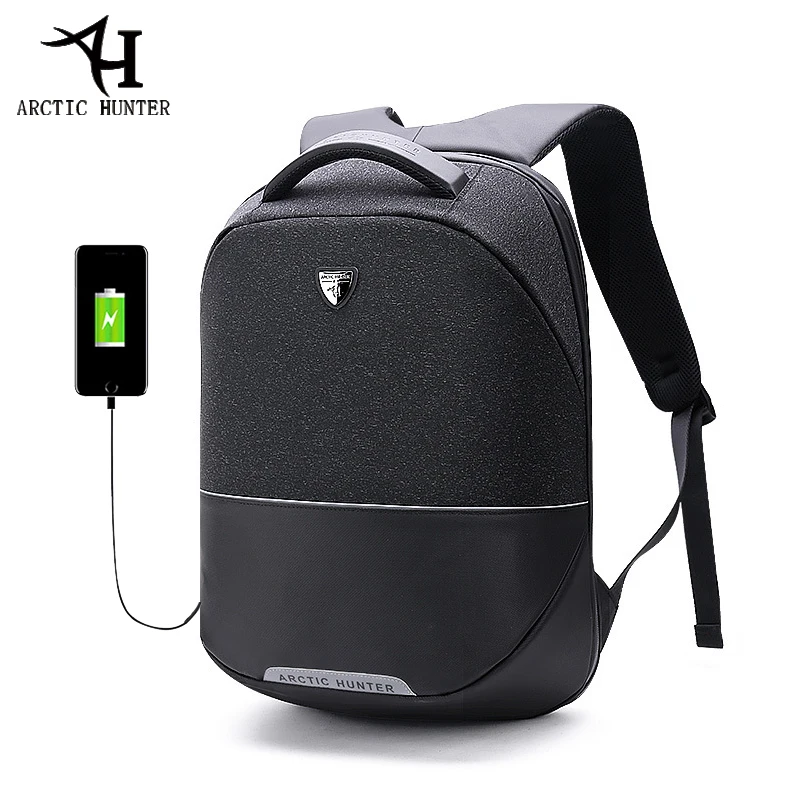 ARCTIC HUNTER, 15,6 дюймов, USB, водонепроницаемая, противоугонная, для ноутбука, мужская сумка, для спорта, путешествий, бизнеса, ноутбука, мужской рюкзак, школьный ранец