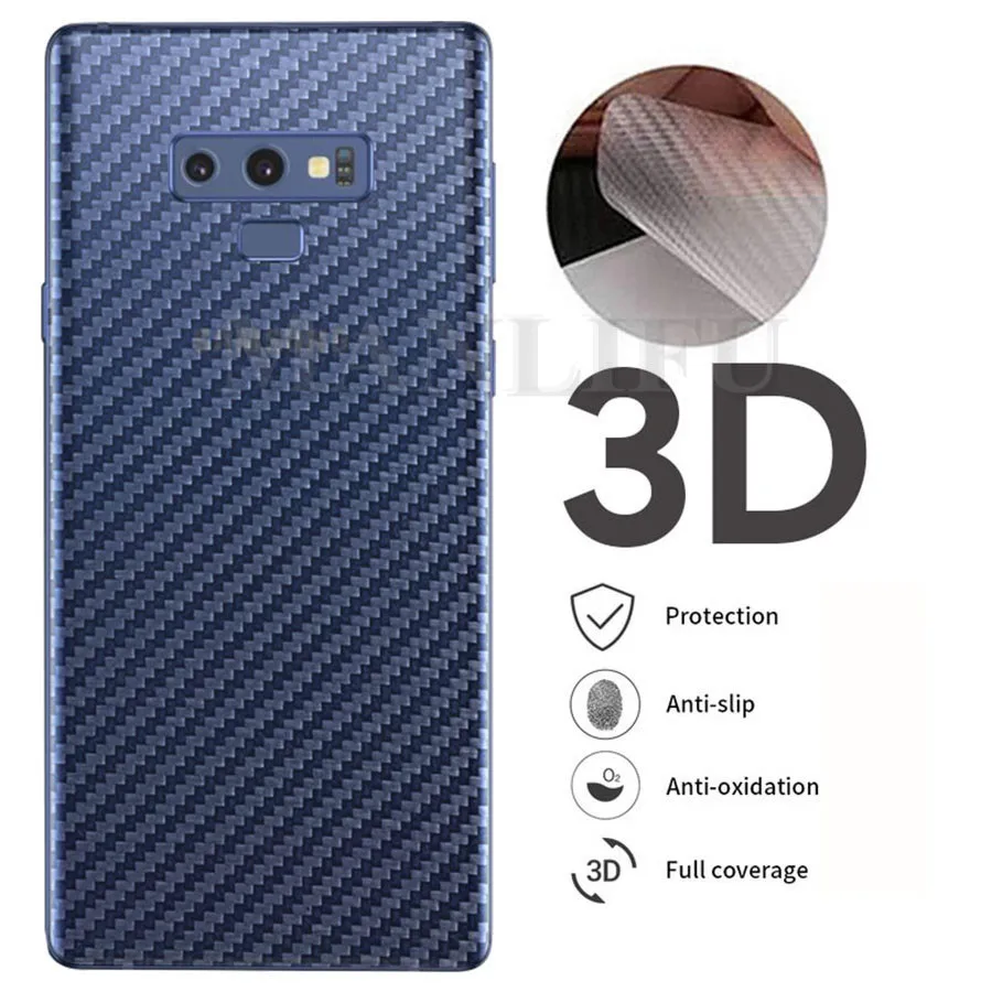 5 шт. 3D защита для экрана из углеродного волокна Samsung Galaxy S10 S9 S8 Plus Note 8 9 A50 A70 задняя