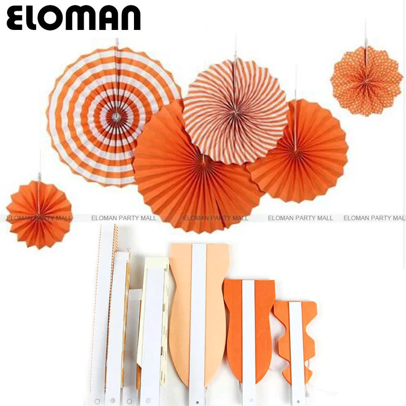 ELOMAN 6 шт./компл. красота веера для вечеринок детского душа День рождения Свадьба