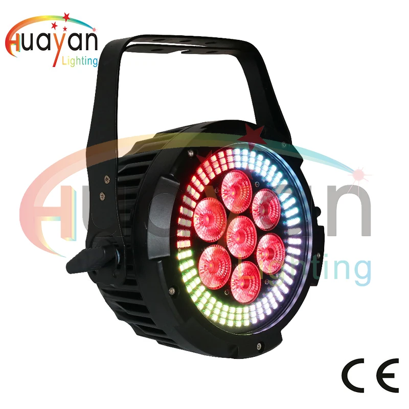 

2018 new high quality dj stage light 7x12w 6in1 led and 144x0.2w 3in1 led par light LED Par 64 Spot Light Stage Lighting DJ DMX