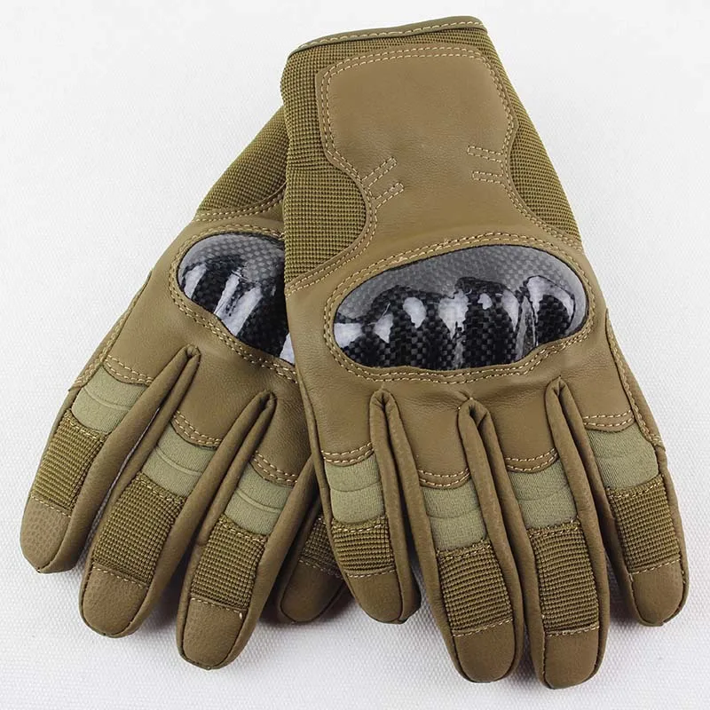 

Hunting Shooting Full Finger Gloves Tactical Gloves Motorcycle Outdoor Airsoft Gloves Hard Carbon Fiber Knuckle M L XL Size