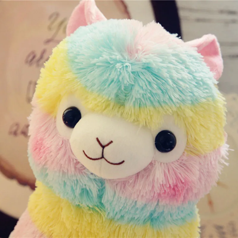 Радужная альпака кукла цвет Alpacasso лошадь мягкая игрушка плюшевая овечка зверь мягкая Vicugna Pacos лама Arpakasso Альпака ламы подарок для детей