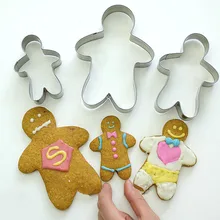 WHISM Нержавеющая сталь режущие инструменты для печенья, мастики резак инструмент для выпечки металл имбирь форма для печенья год декор для Рождества