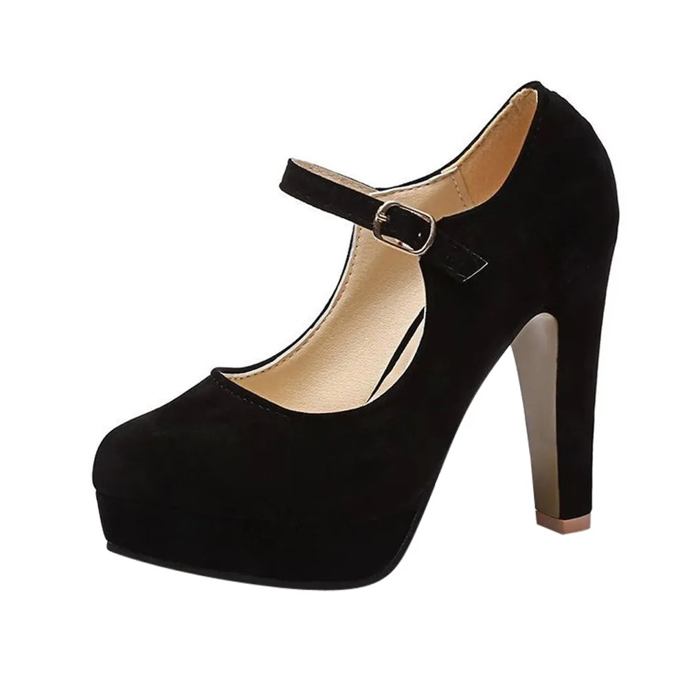 SAGACE/обувь; женские босоножки; модная однотонная офисная обувь на квадратном каблуке; обувь из флока с закрытым носком на высоком каблуке; Летние тонкие туфли на высоком каблуке