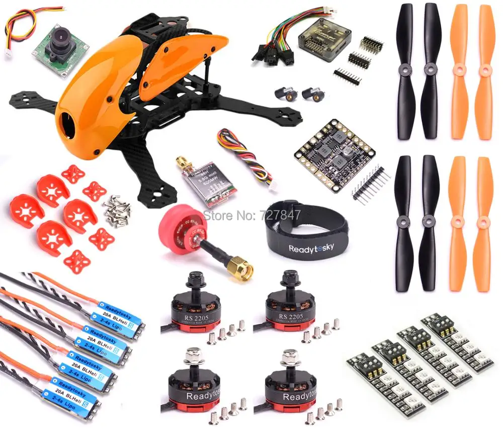 Robocat из углеродного волокна 270 мм 270 рама F3 ACRO/Deluxe Контроллер полета RS2205 2300KV мотор Mini blheli-S 20A 2-4S ESC TS5828L