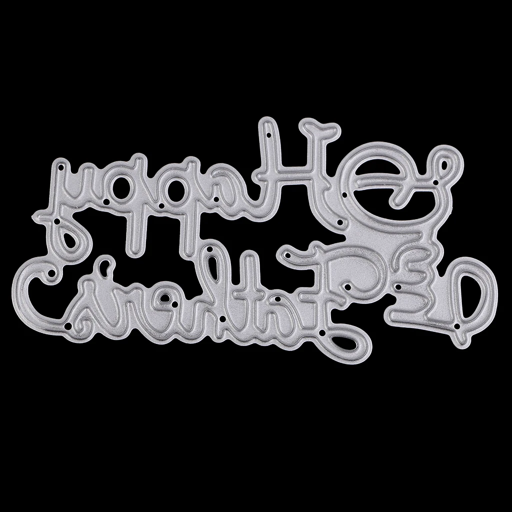 Carbon Steel Metal Cutting Die Stencil DIY Scrapbooking Card Album Embossing - Happy Father's Day