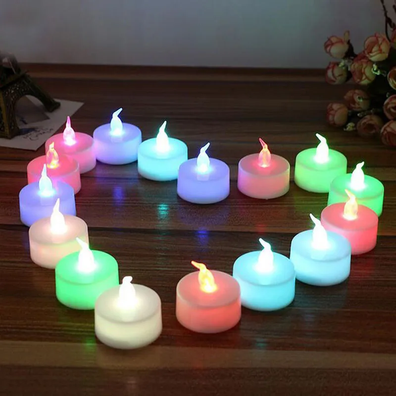 480pcs Colorful Mini LED Tea Lights Candle Glow Electric Birthday