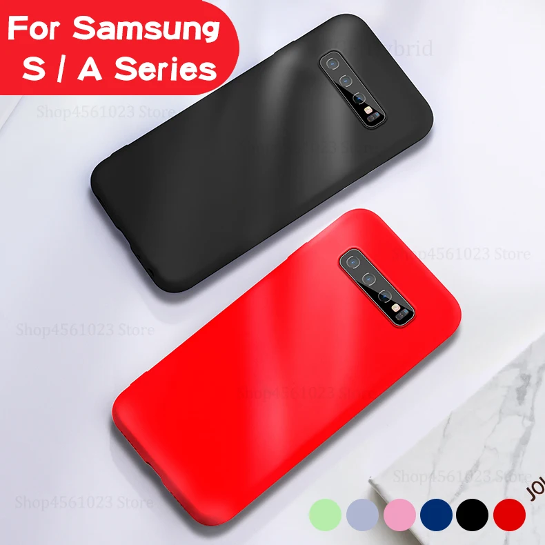 

Original Soft Silicone Case For Samsung Galaxy S10Plus M10 M20 M30 S8 S9 S10 S 8 9 10 Plus 10Plus S10E Note8 Note9 Cover Case