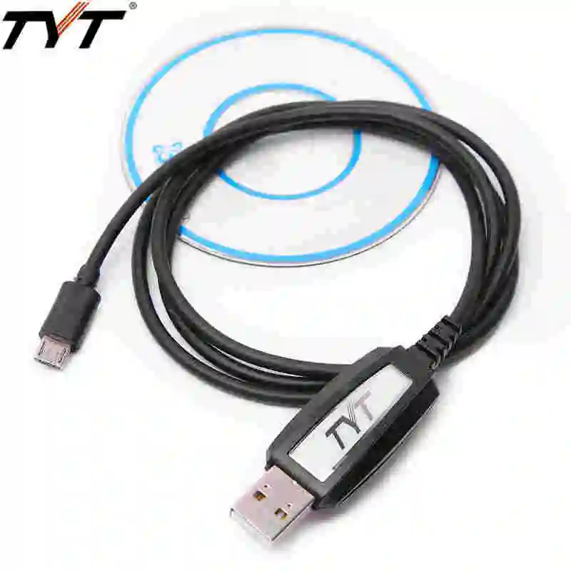 Original TYT TH-9800Plus USB Programming Cable Driver CD Win10 For Mobile Radio TH-7800 TH-8600 Ham Car | Мобильные телефоны и