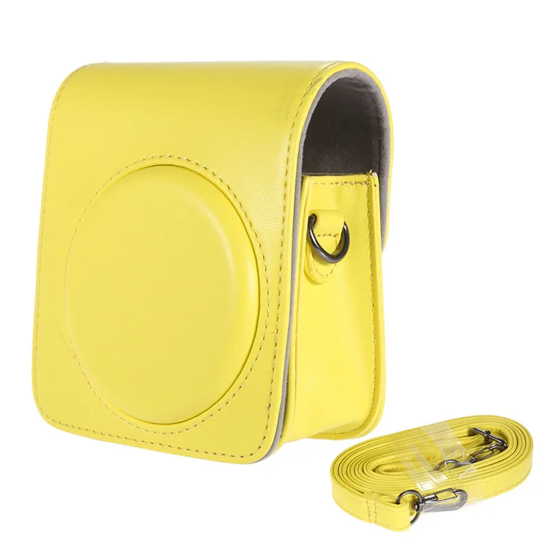 Centechia Портативный винтажная сумка для камеры с плеча ремень камеры чехол для Fujifilm Instax Mini 70 5 цветов Высокое качество - Цвет: Цвет: желтый