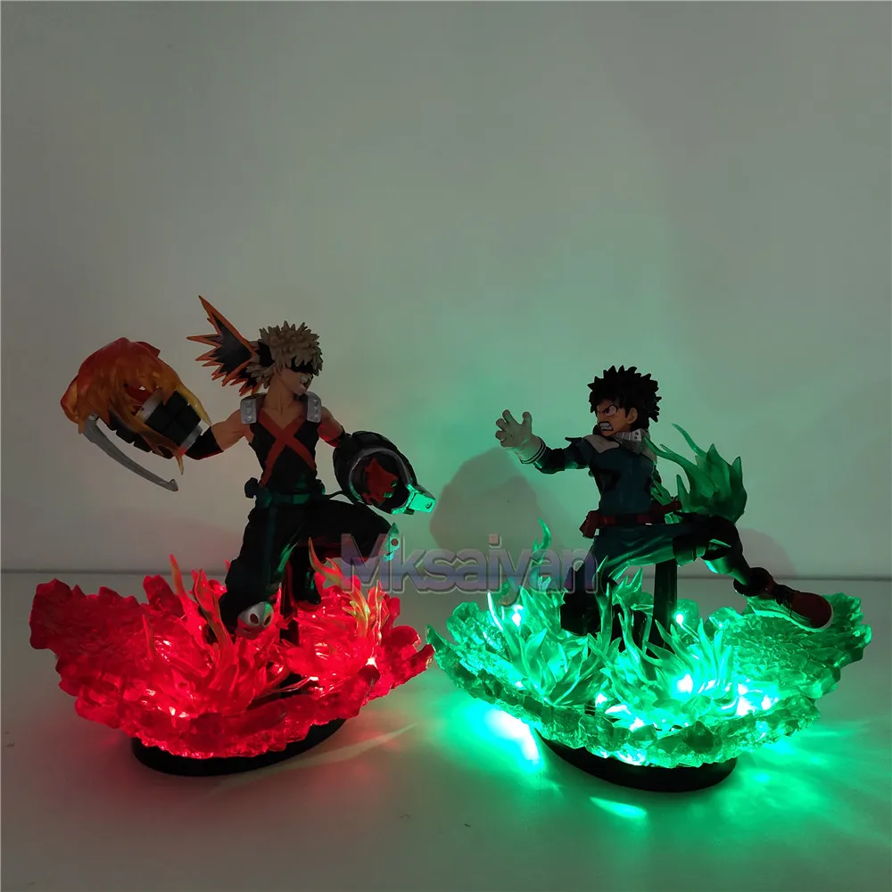 Экшн фигурка моя геройская академия светодиодсветодиодный лампа сделай сам Bakugou