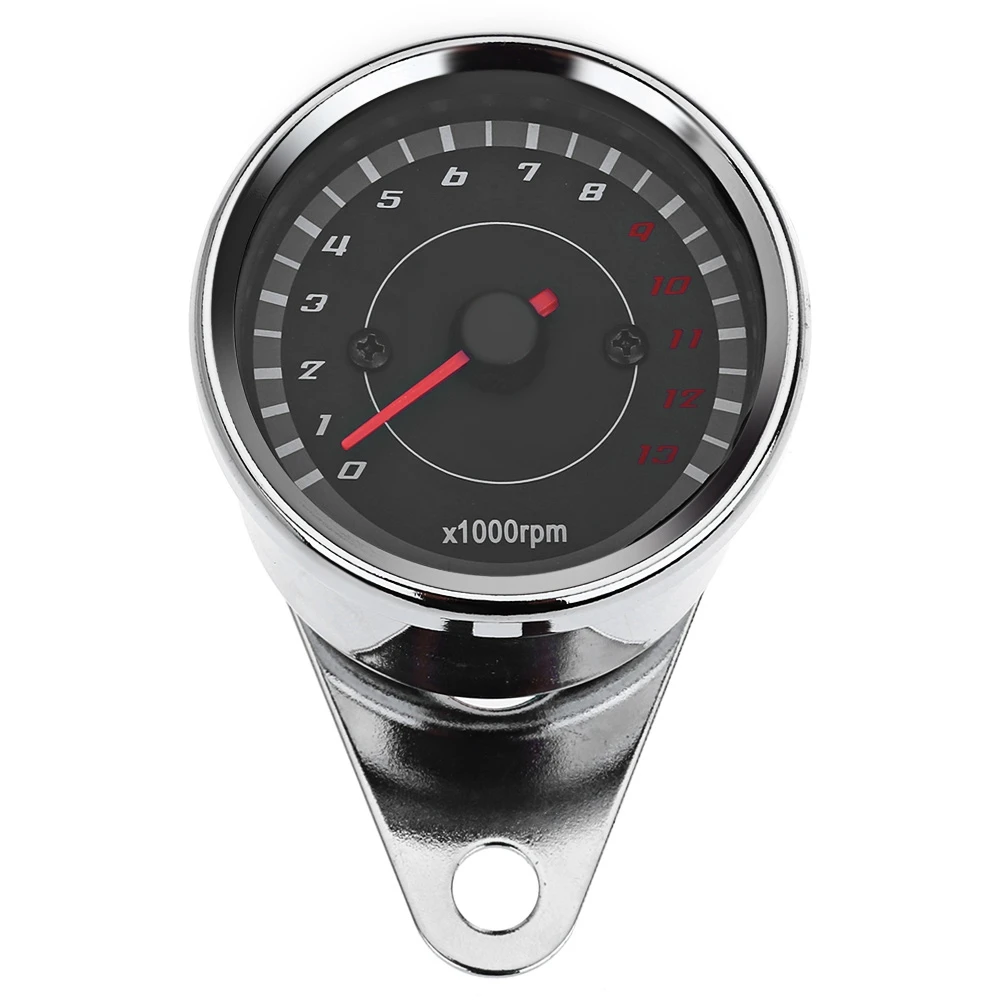 Free Shipping CS-299 DC 12V Motorcycle Pointer Tachometer LED Gauge Meter 13000 RPM 13K Backlit Odometer | Автомобили и мотоциклы