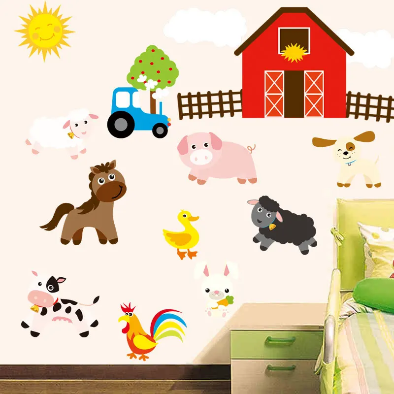 Farm Designed Craft Child Baby Bedroom Kitchen Livingroom Wall Stickers