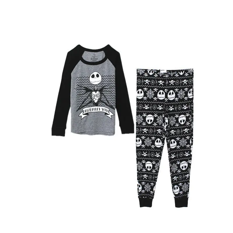 

Nightmare Before Christmas Jack Skellington Pajama Sleep Set Top and Pants Pajamas Causal Adlut Suits Cosplay Costumes