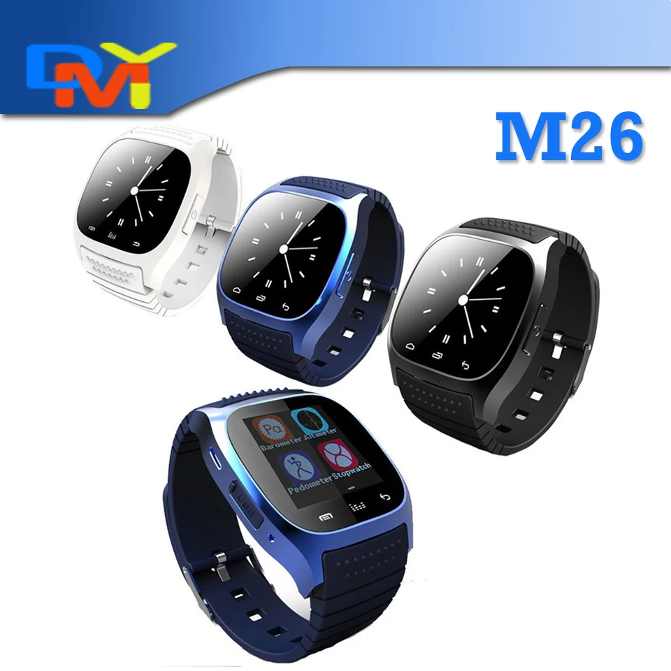 Waterproof Smartwatch M26 Bluetooth font b Smart b font font b Watch b font With LED Waterproof Smartwatch M26 Bluetooth font b Smart b font font b Watch b font With LED