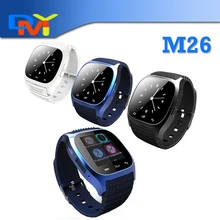 Waterproof font b Smartwatch b font M26 Bluetooth Smart Watch With LED Alitmeter Music Player Pedometer