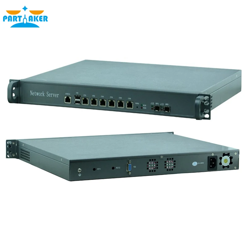 Intel 1U Network Server OEM Hardware Appliance 6Nic network server applaince H67SL i3 3220 with 1U Rack Chassis